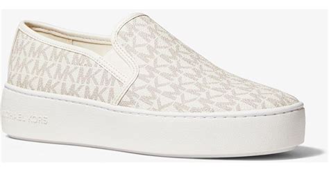 michael michael kors teddi logo slip-on platform sneaker|Teddi Signature Logo Slip.